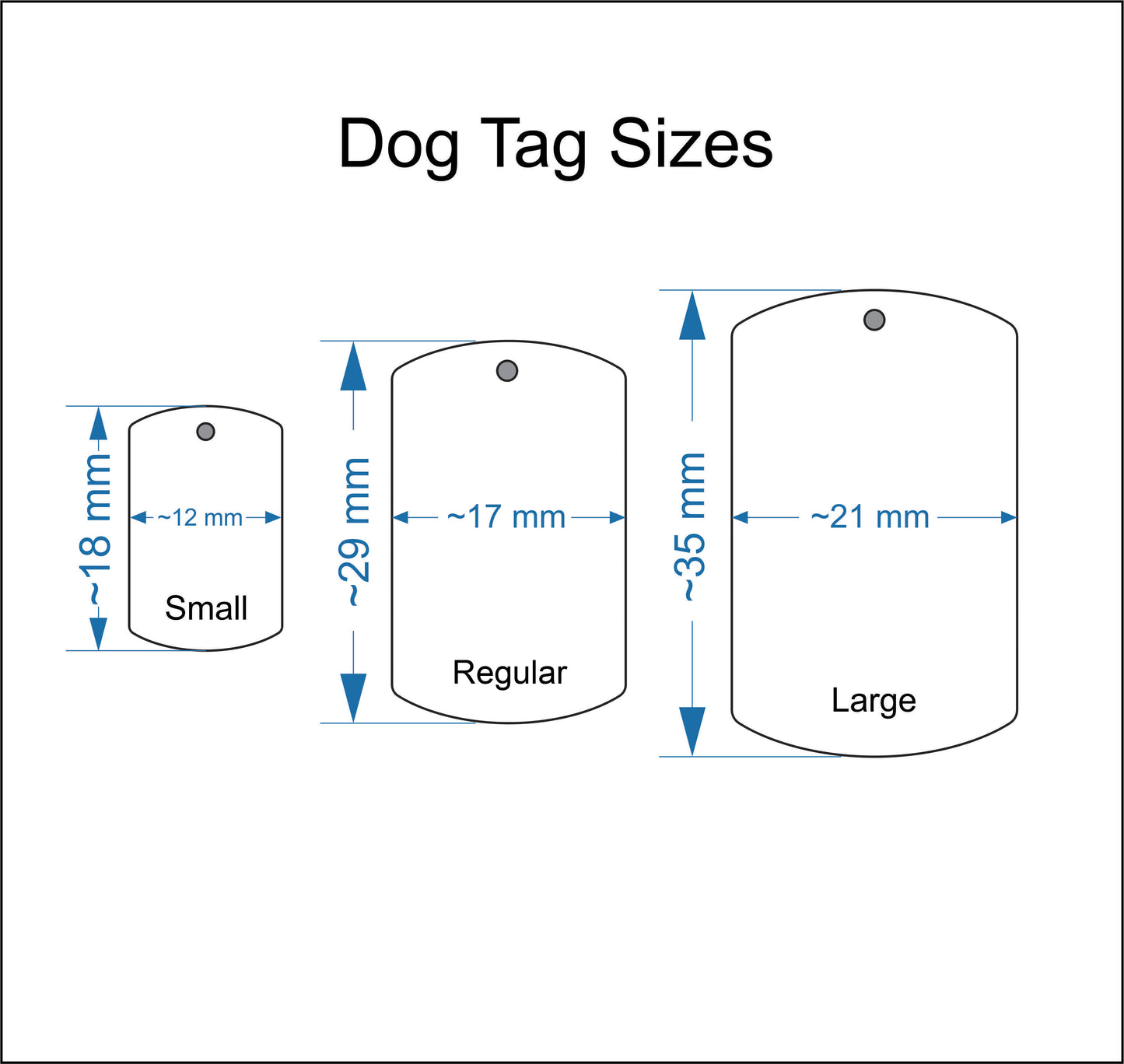 Pawprint Dog Tag Necklace with Urn Capsule Bail - Silver [Large]
