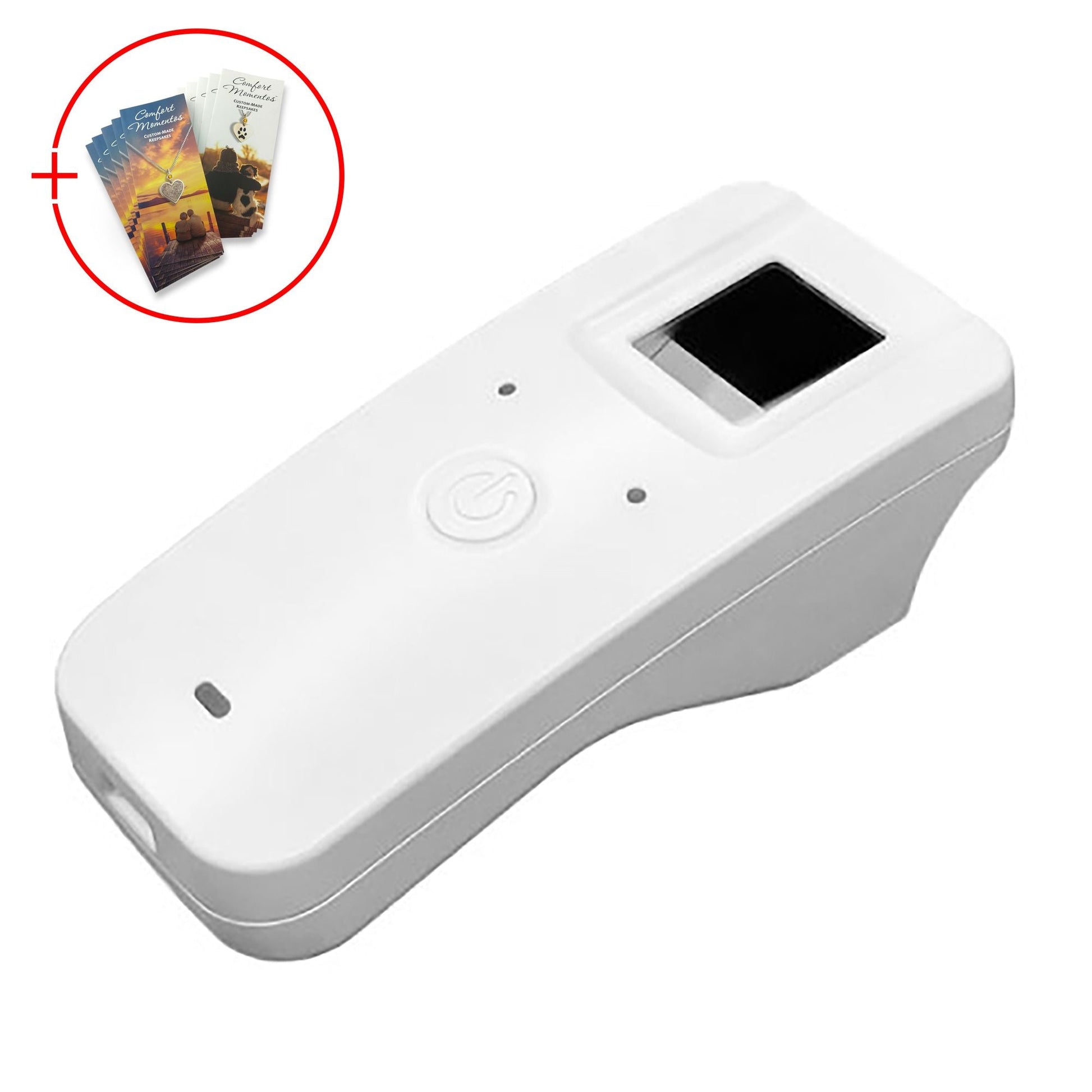 White bluetooth fingerprint scanner