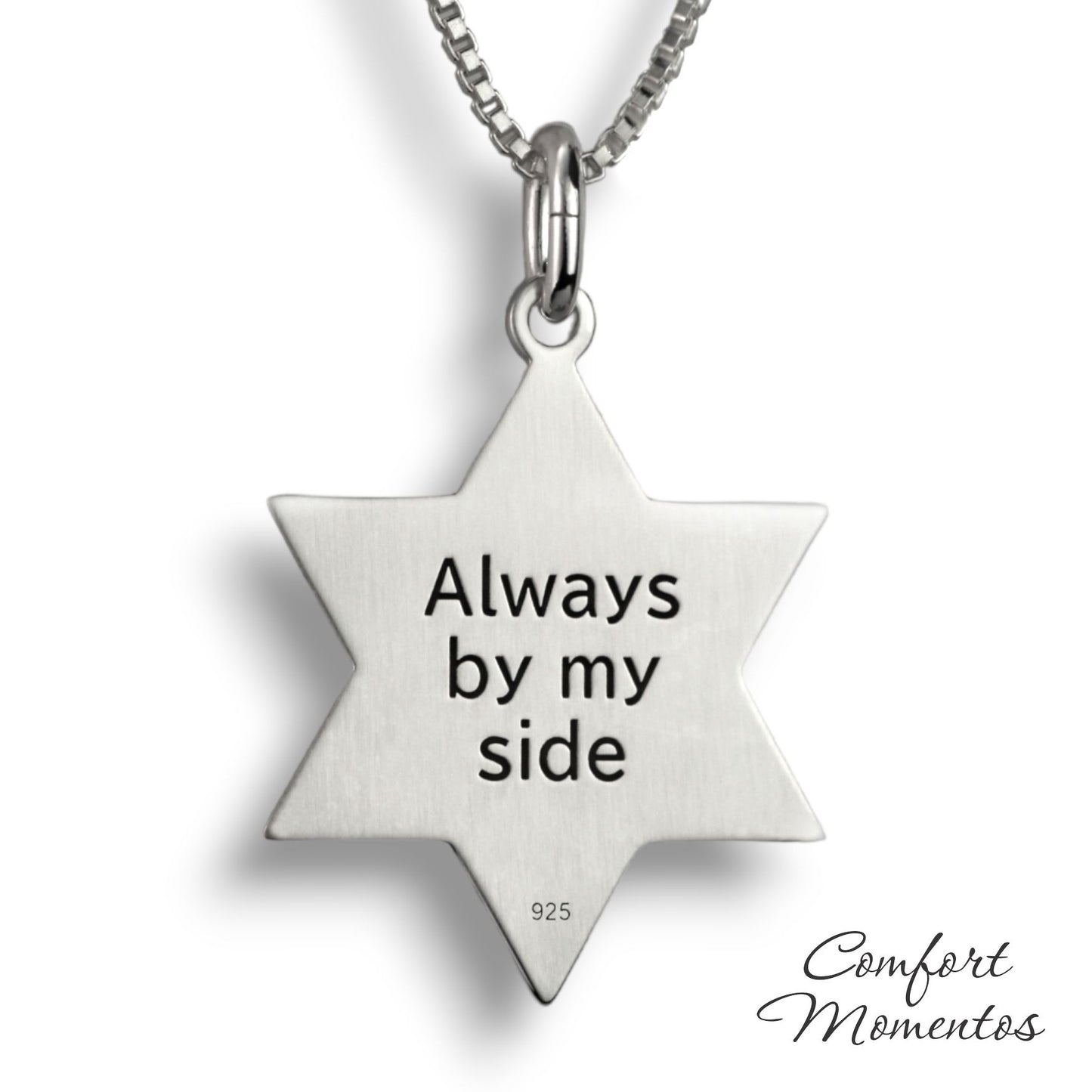 Fingerprint Star Necklace with Comfort Capsule Bail - Gold