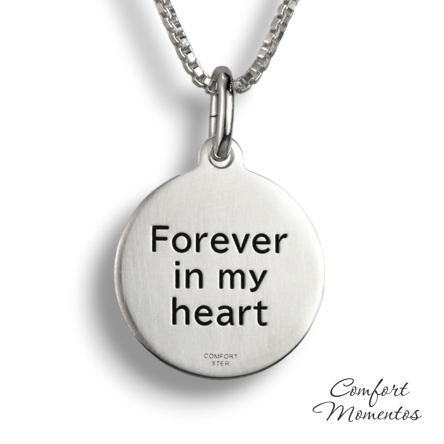 Pawprint Round Necklace with Comfort Capsule Bail - Gold